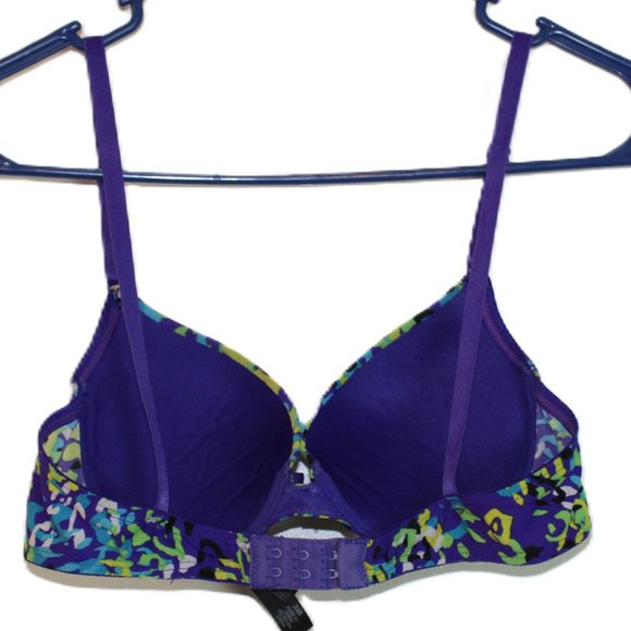 Smart Sexy Underwire Bra Size 34B Purple-Aqua-Black-Mustard - Picture 2 of 9